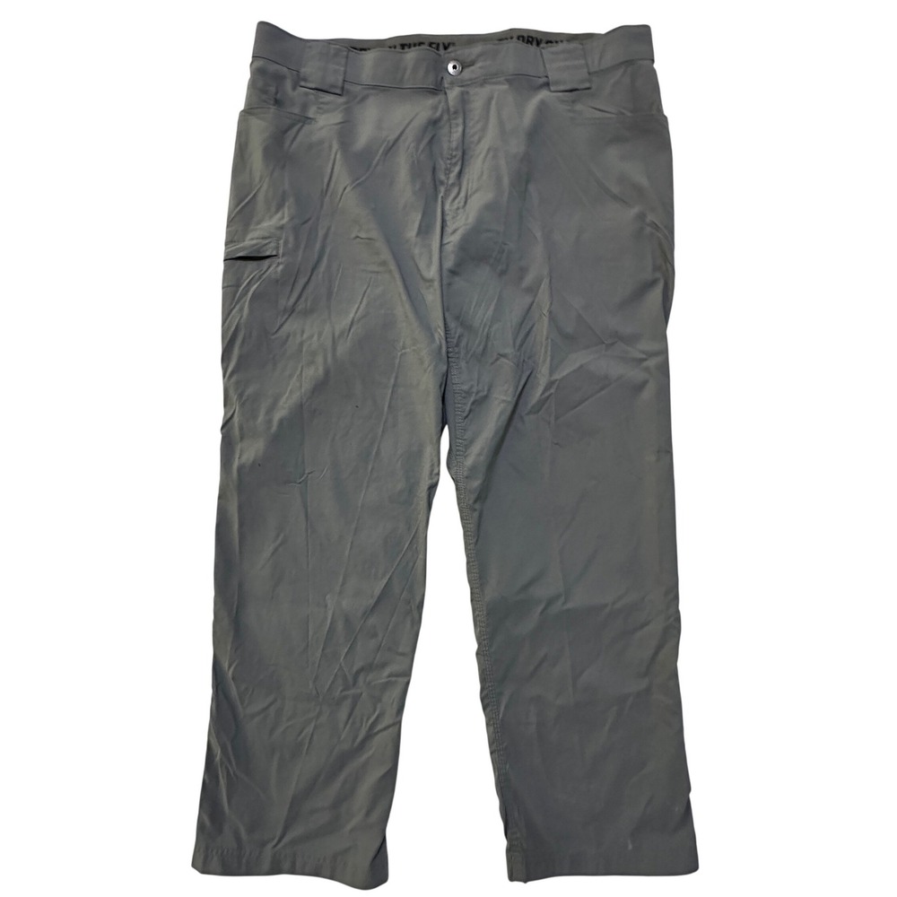 Duluth Trading Dry on the Fly Pants 40x30 Gray Relaxed Fit Gorpcore Workwear